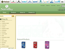 Tablet Screenshot of natrabio.com